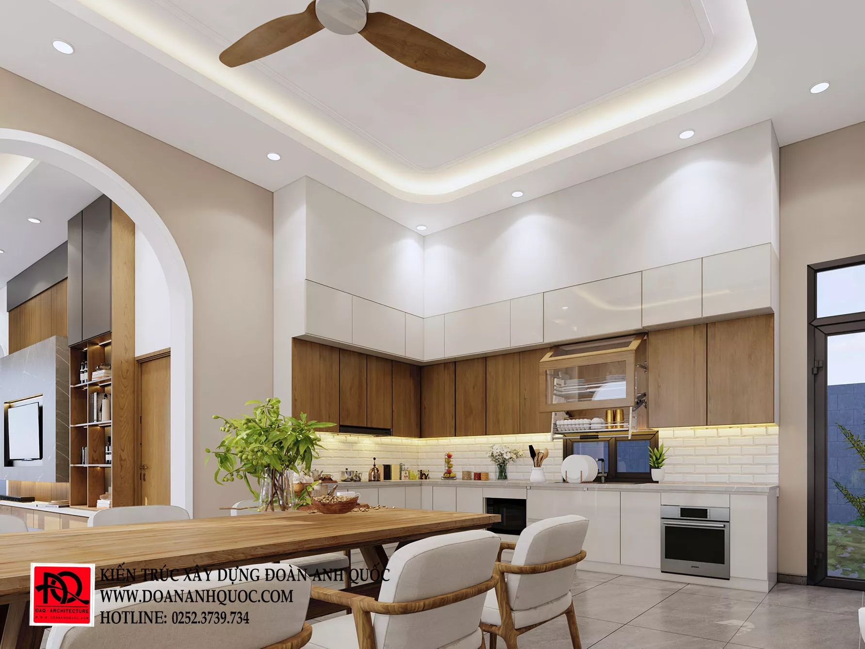 Thiết kế nội thất nhà cấp 4 hiện đại đơn giản tại Phan Thiết